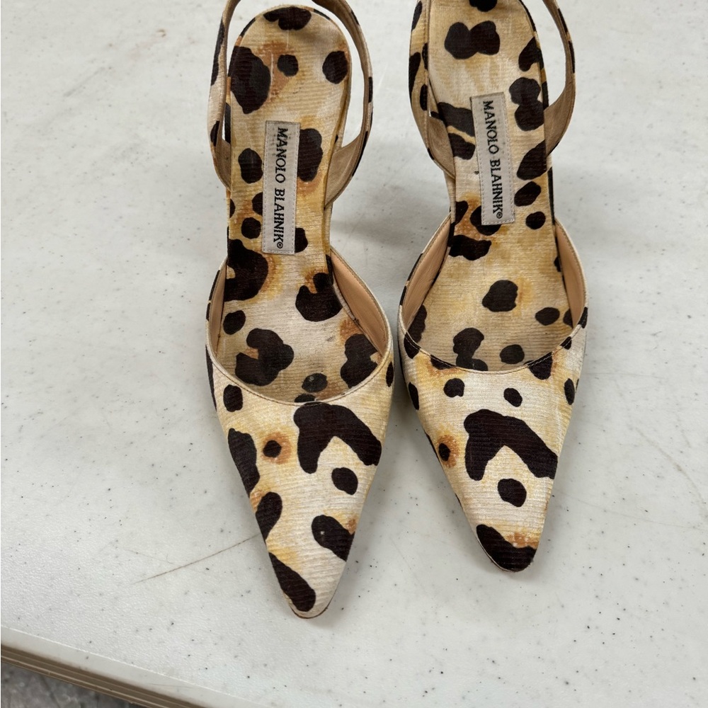 Manolo Blahnik heels—animal print size 39.5